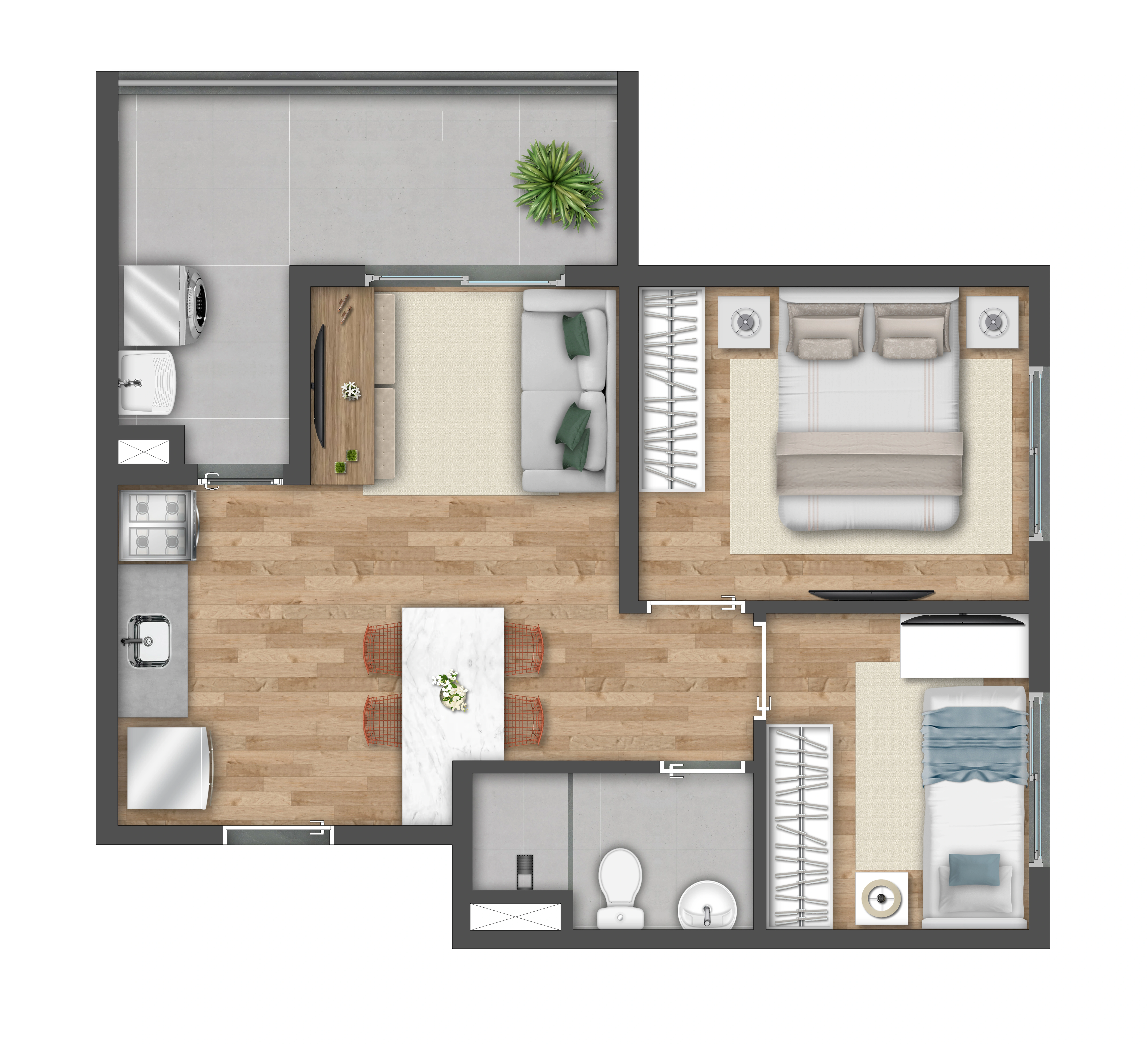 42m²