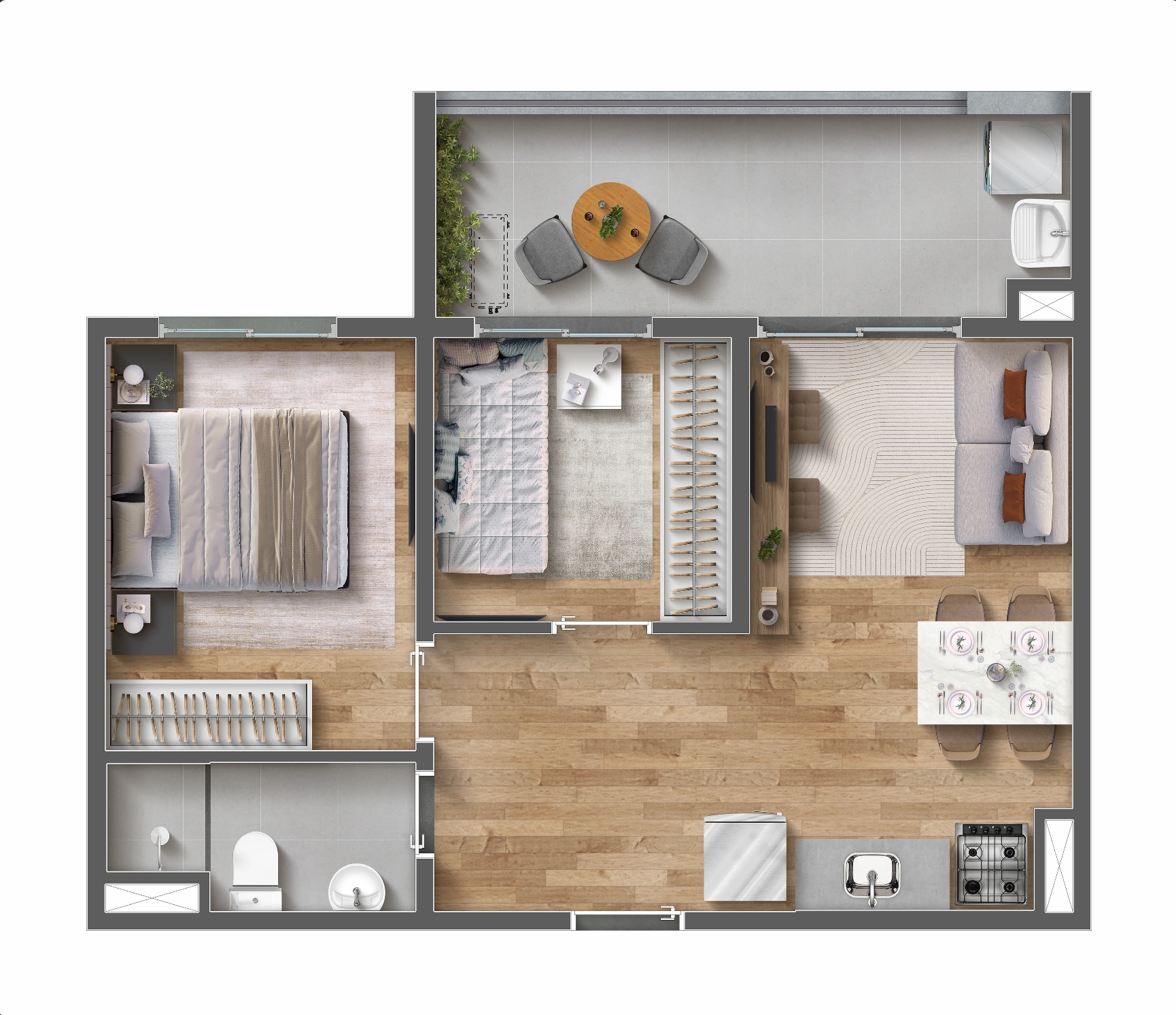 45m²