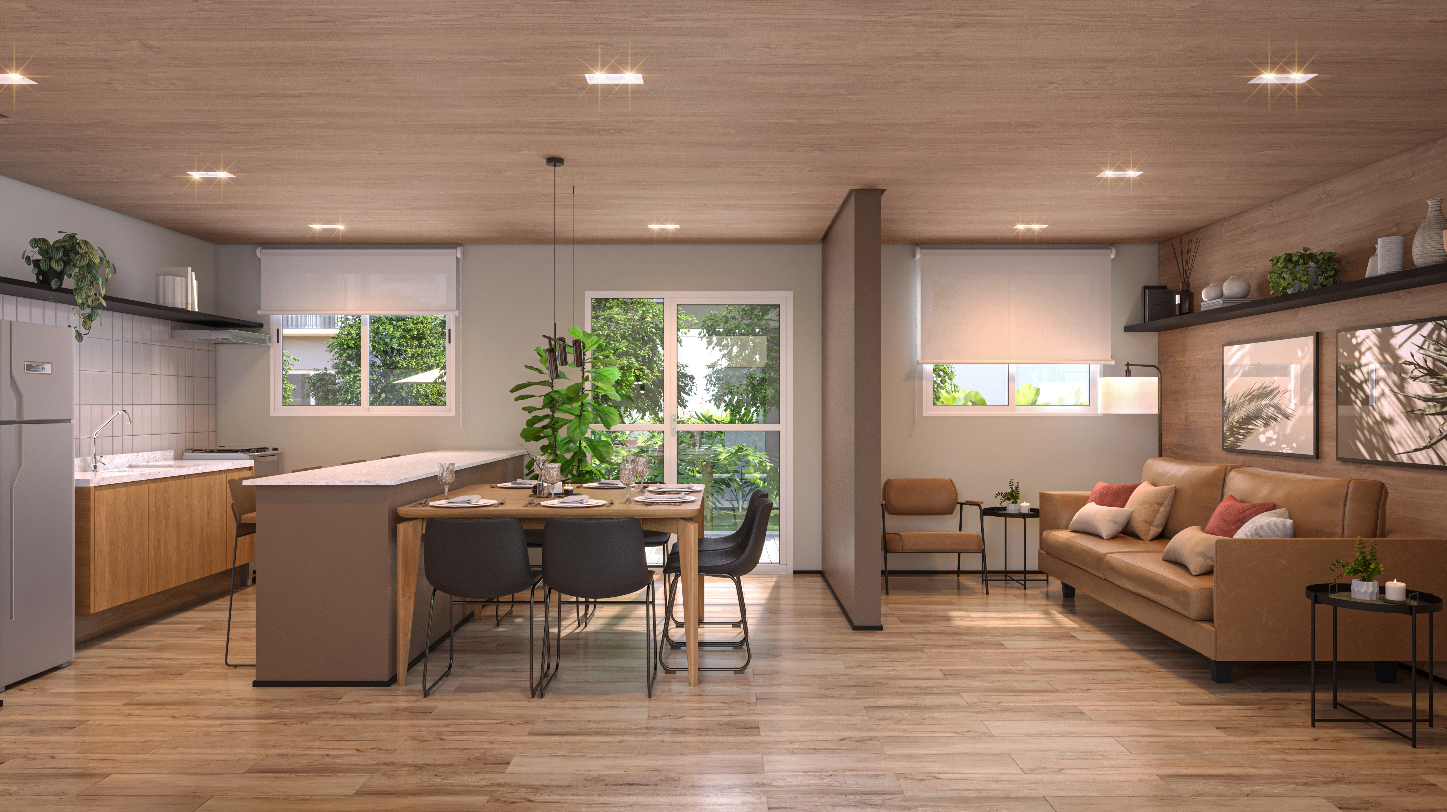 Espaço gourmet e coworking