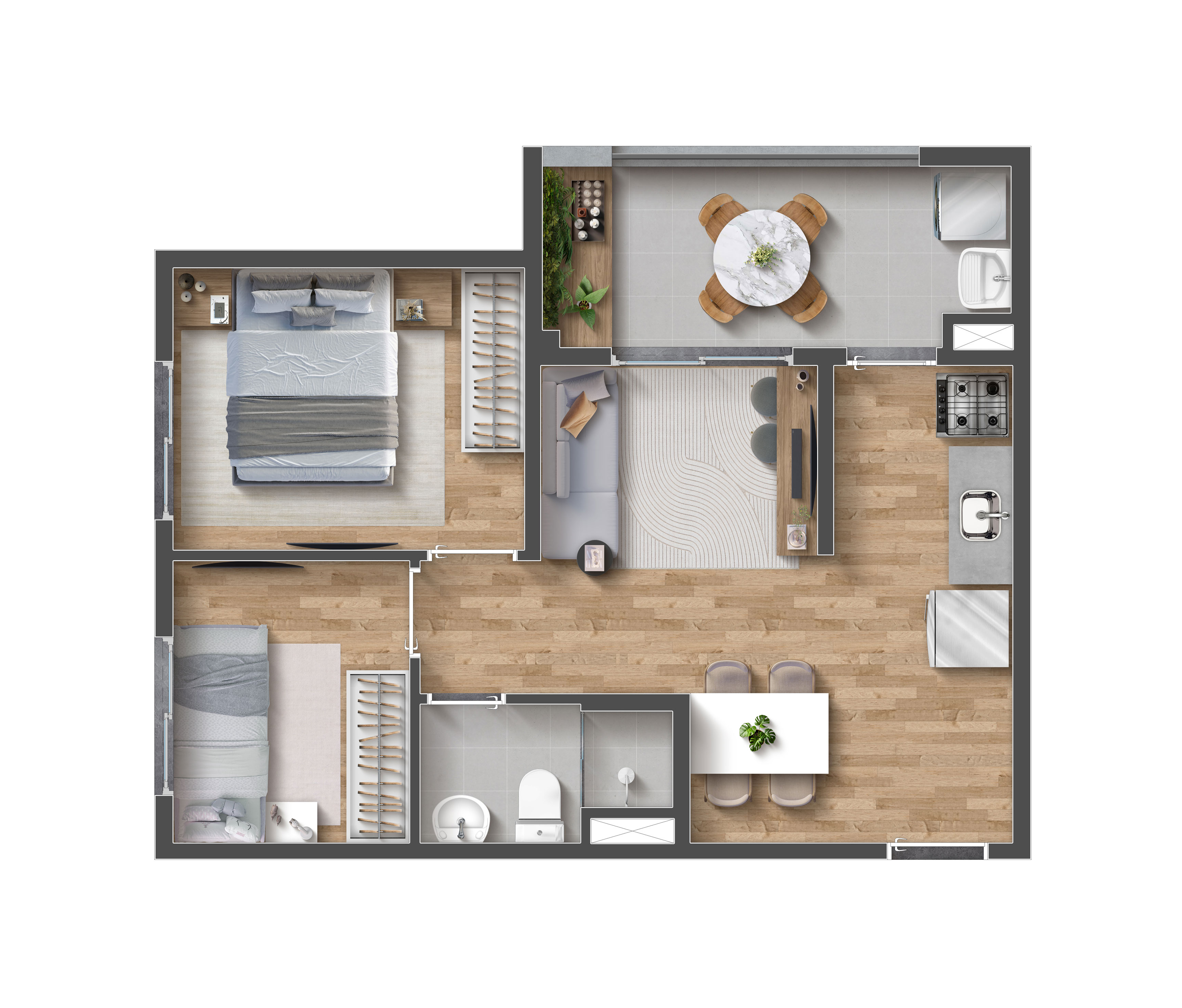 Planta oficial 43 m²