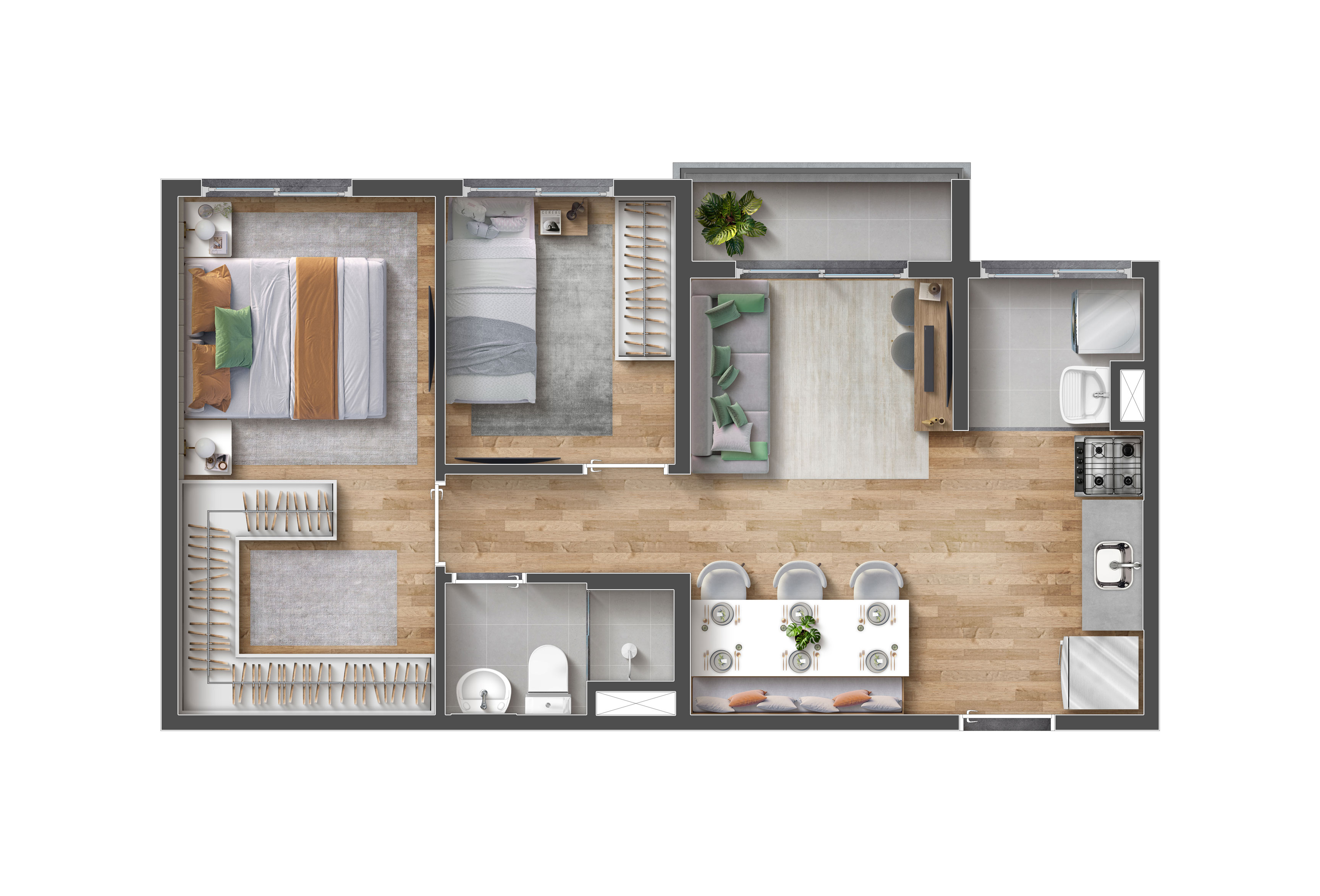 Planta oficial 44 m²