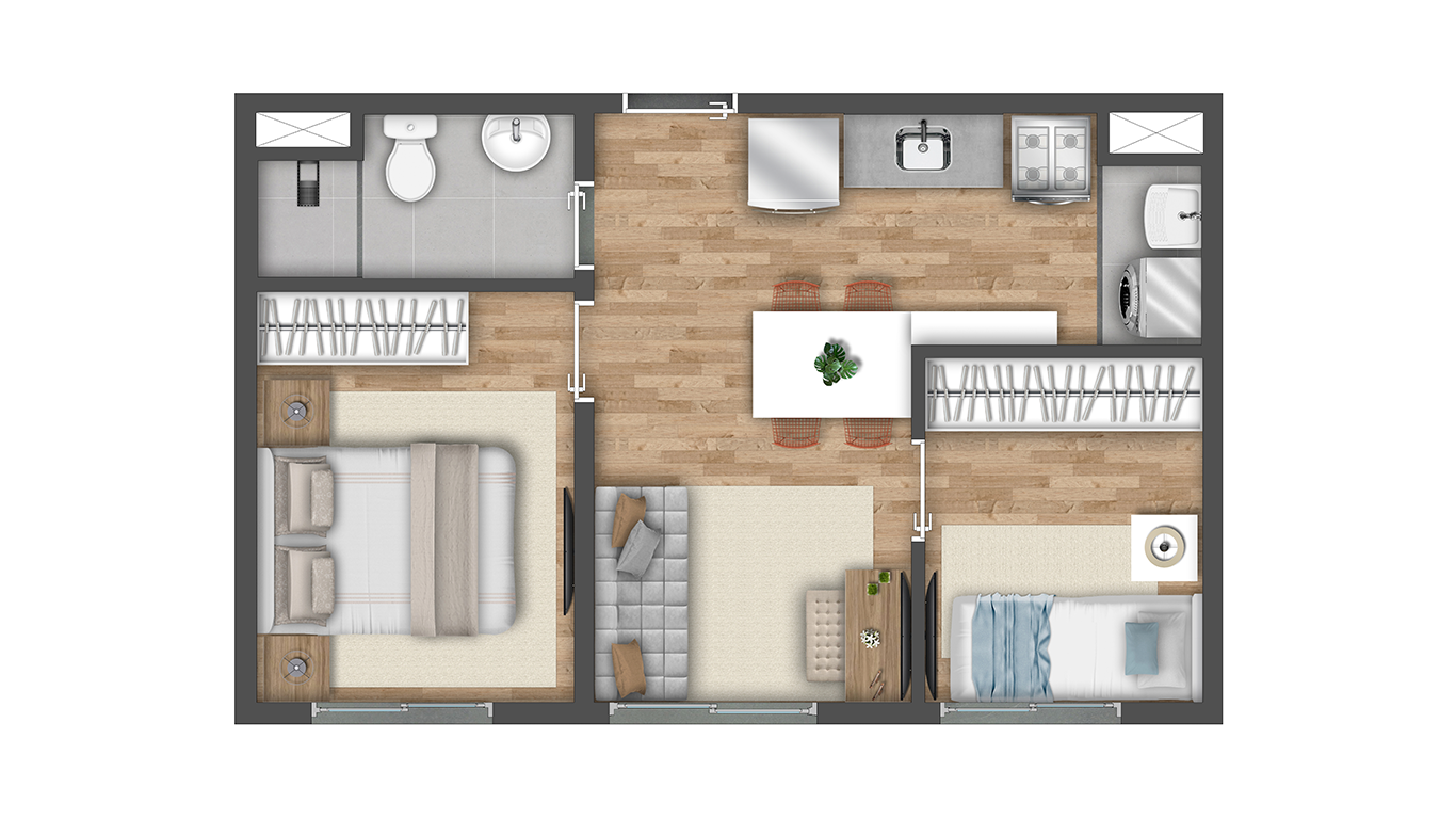 Planta oficial 34 m²