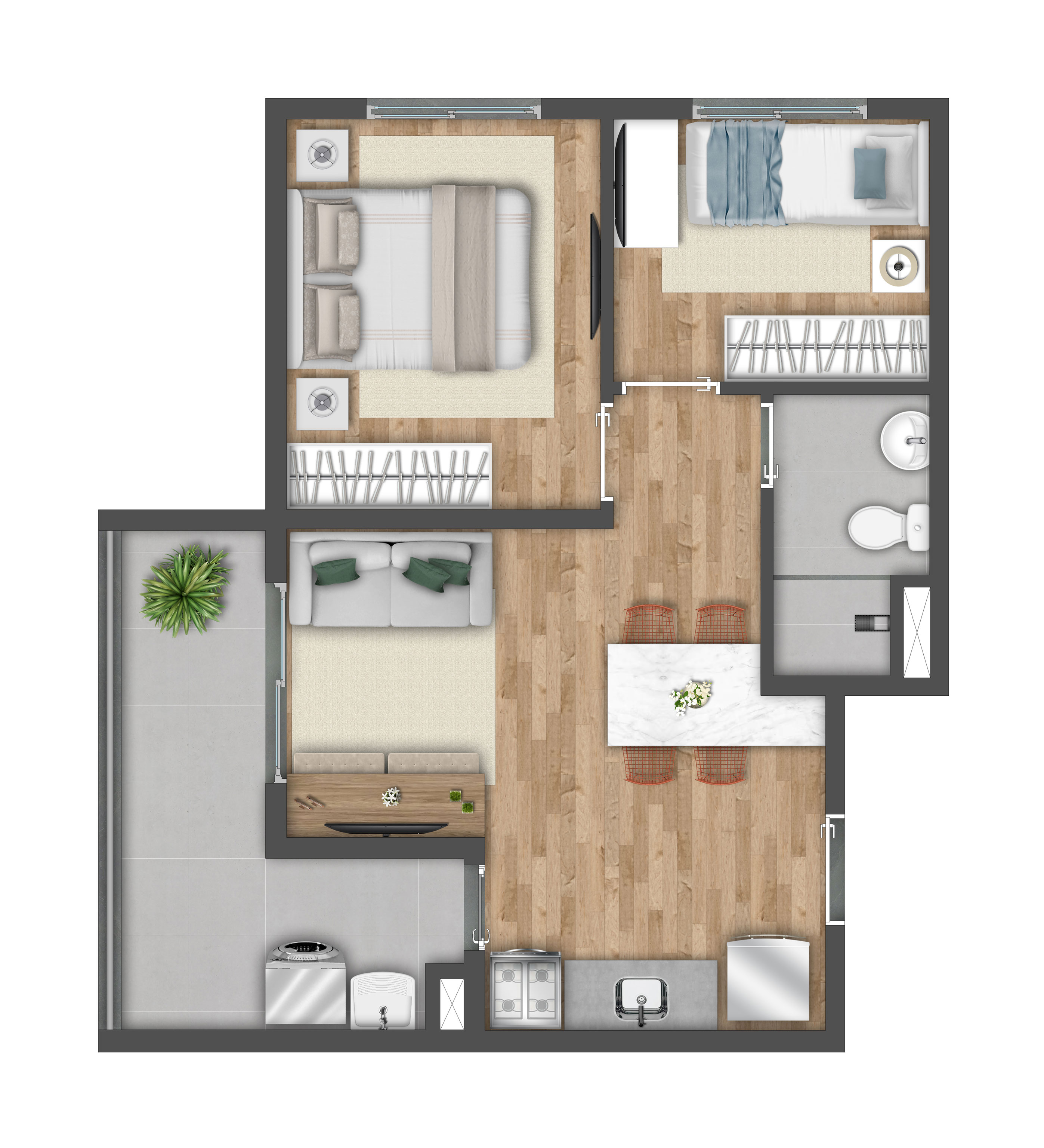 Planta oficial 42 m²
