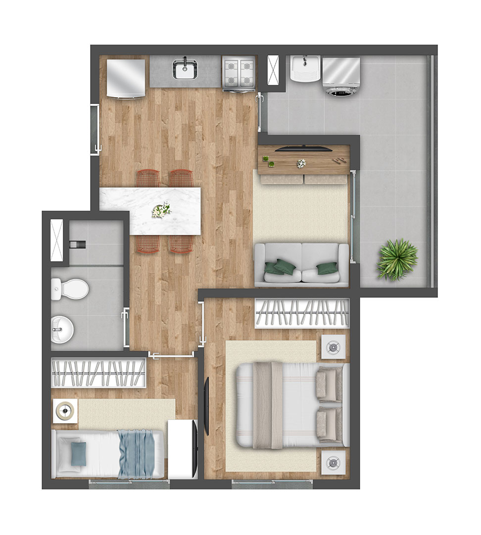 Planta oficial 41 m² (arquivo oficial)
