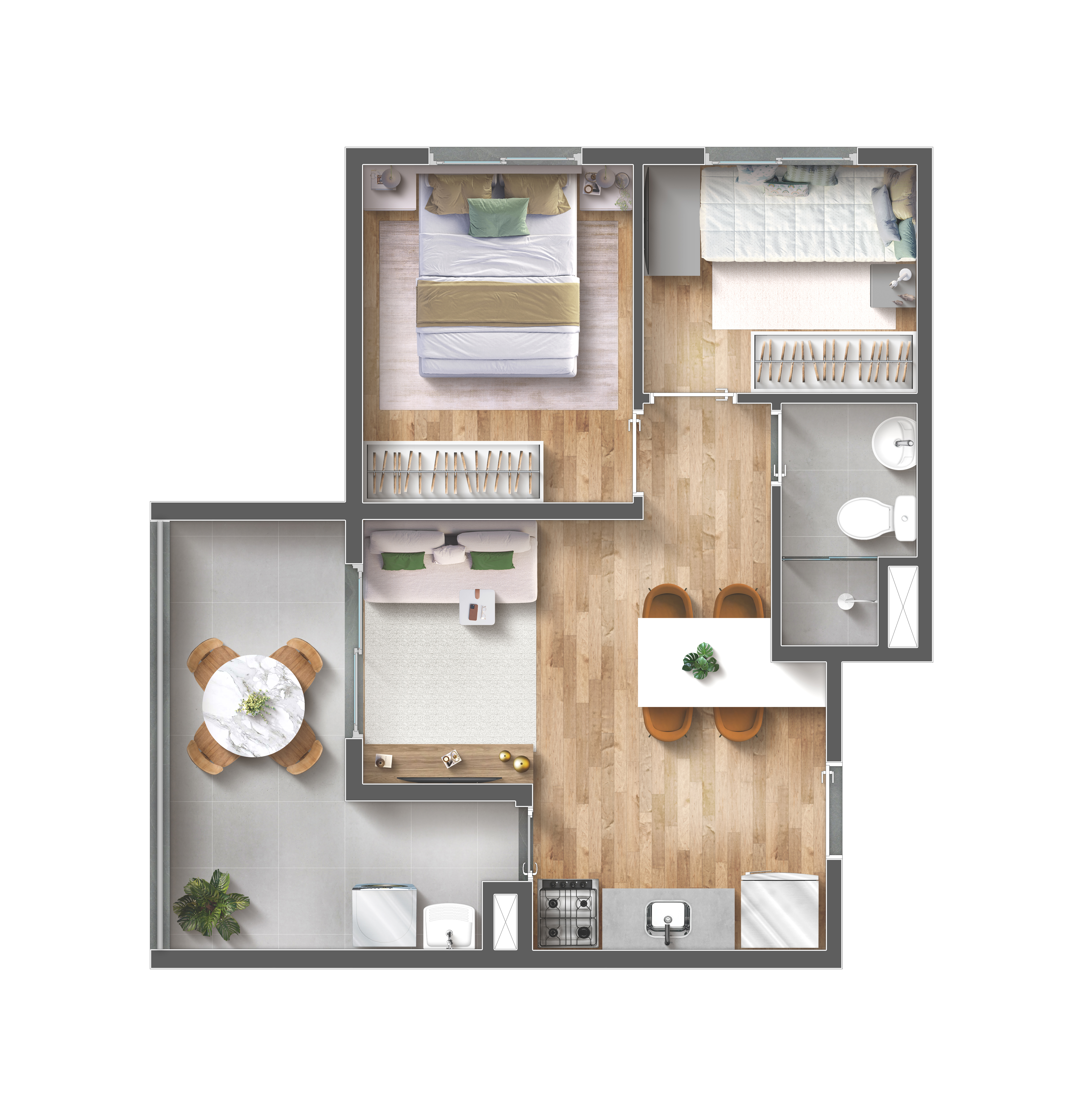 Planta oficial 43 m²