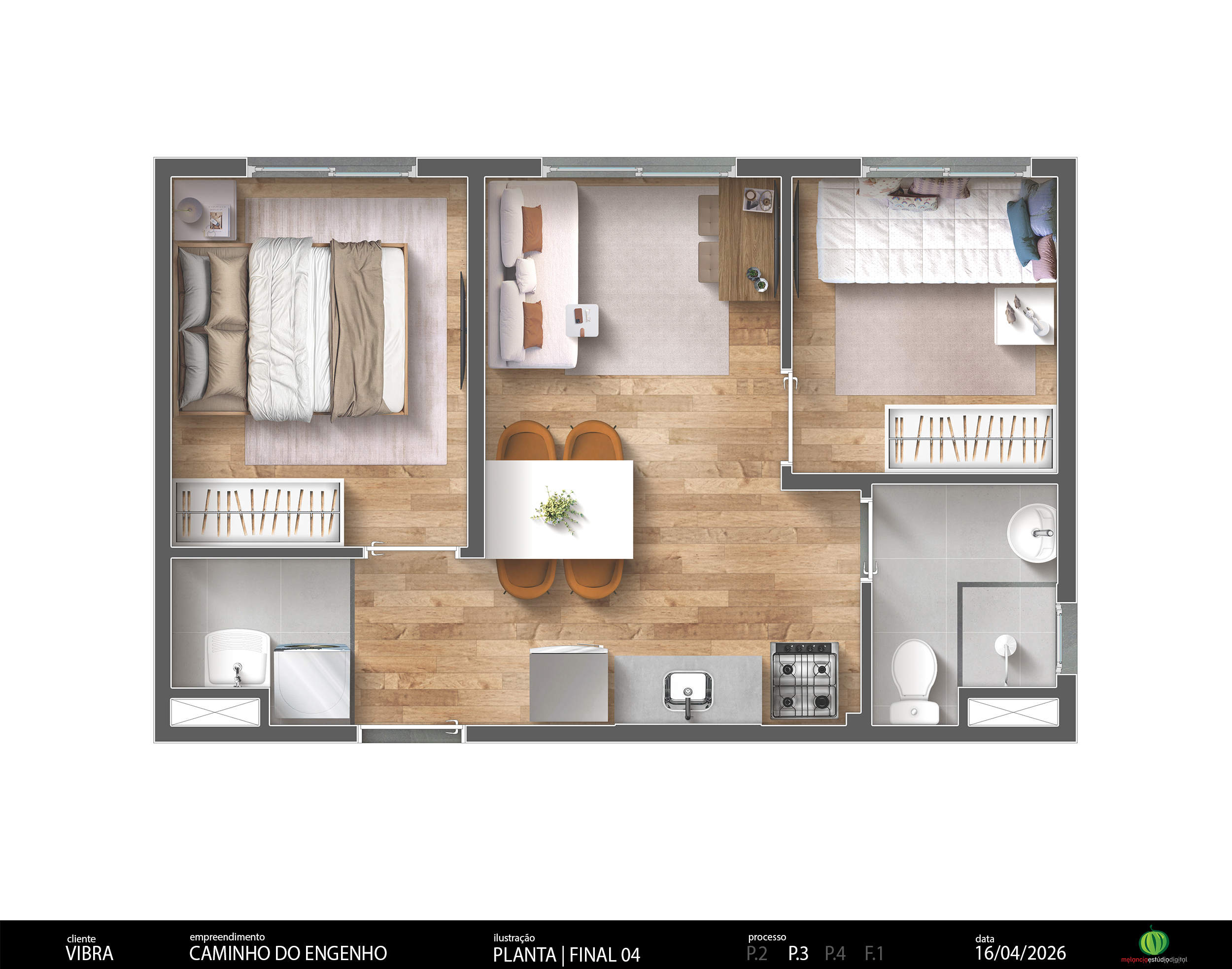Planta oficial Implantação / opção adicional