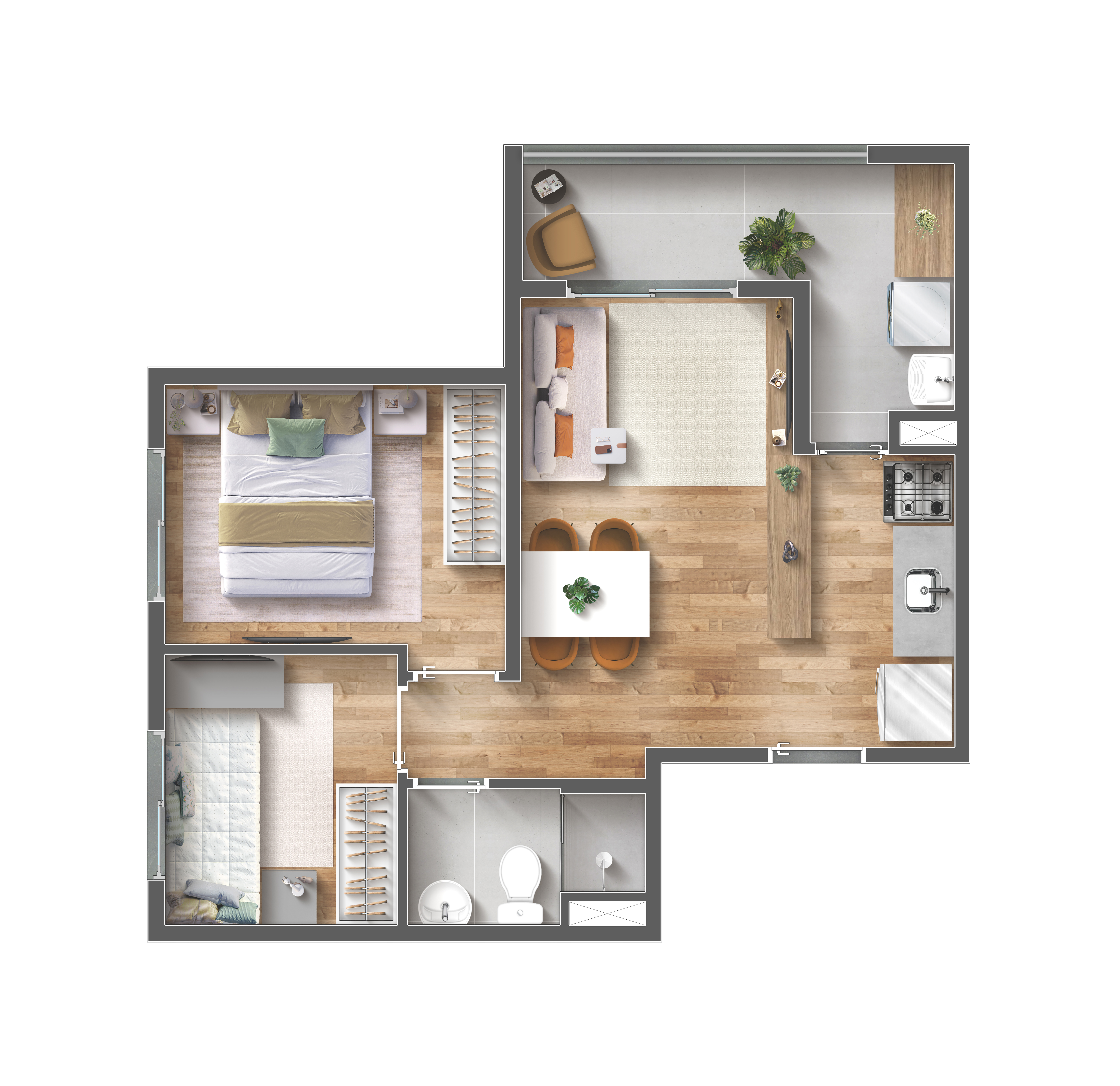 Planta oficial 43 m²