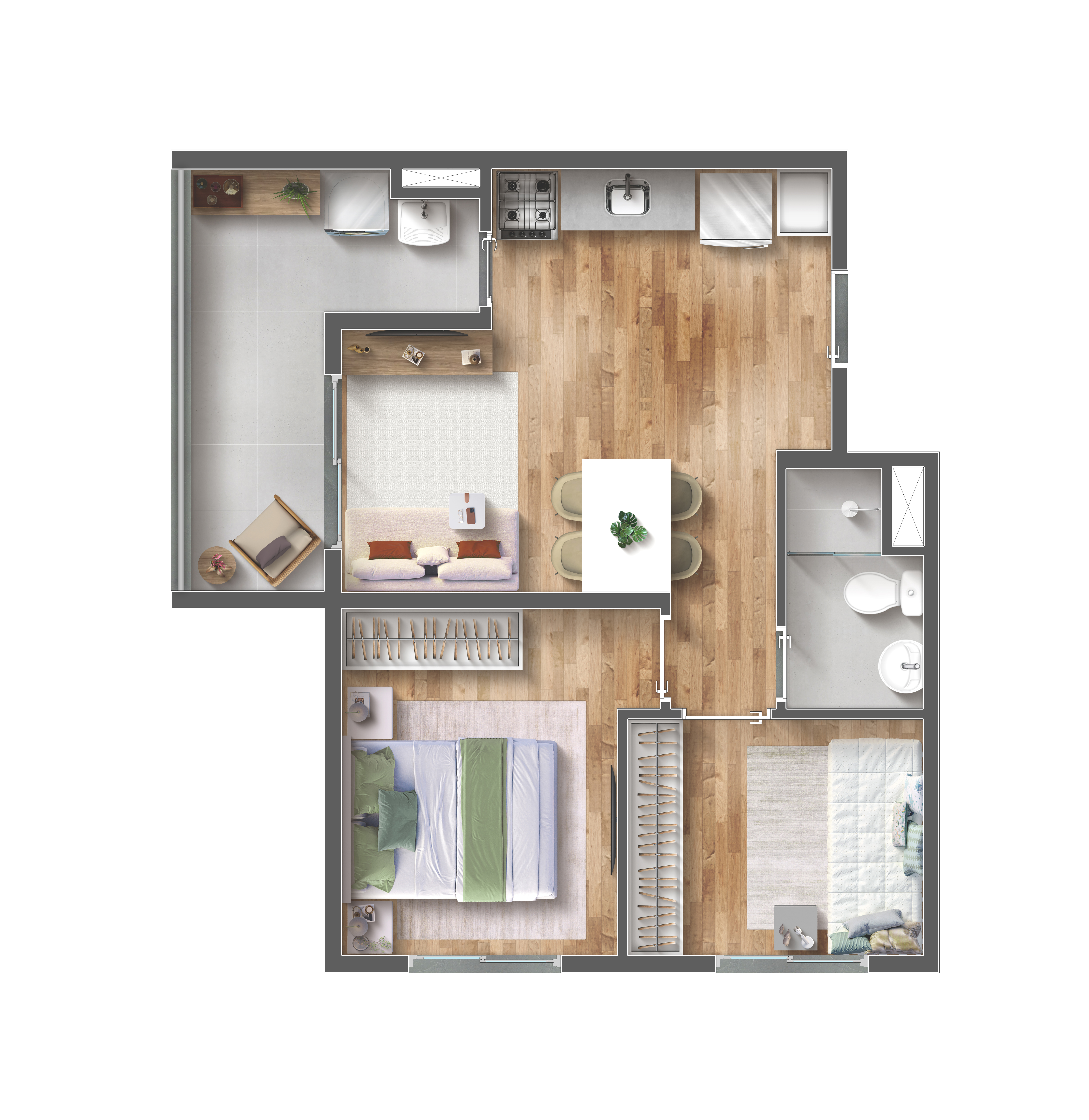 Planta oficial 44 m²
